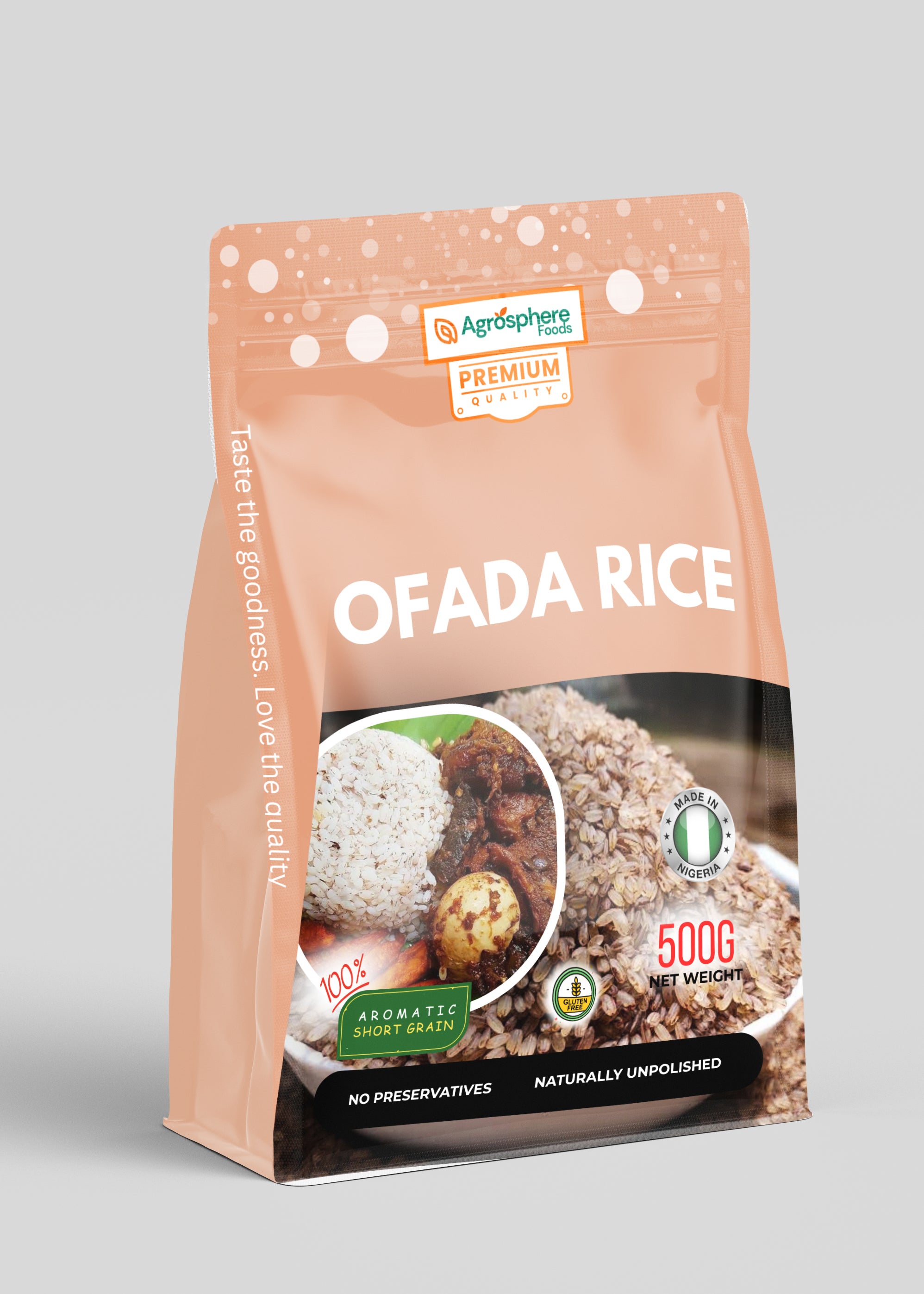 Offader Rice Ofada Rice (1kg)– Agrosphere Foods
